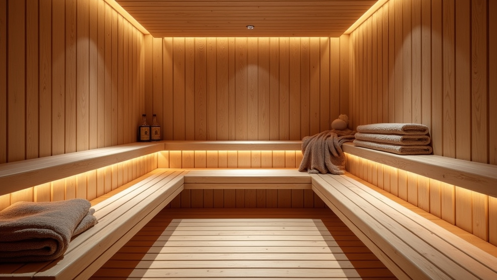 Intérieur du sauna libertin mixte à Agen, avec hamman, coins intimes et ambiance chaleureuse