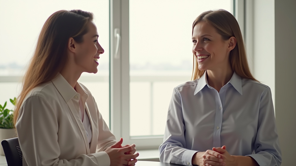 Conversation respectueuse entre deux personnes, l'une étant une femme trans, à Ajaccio