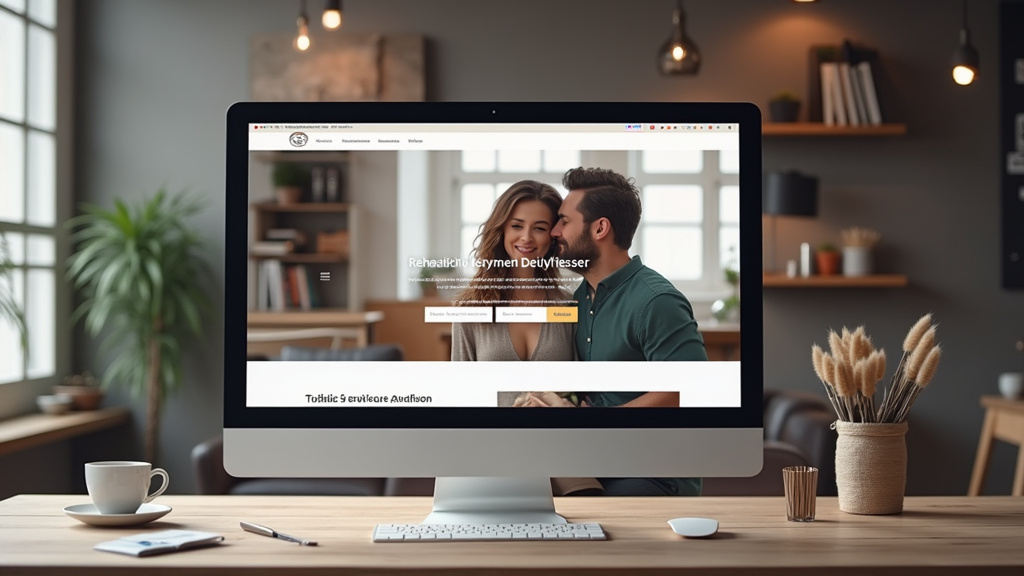 Interface de sites de rencontre trans sur un écran d'ordinateur à Arcachon