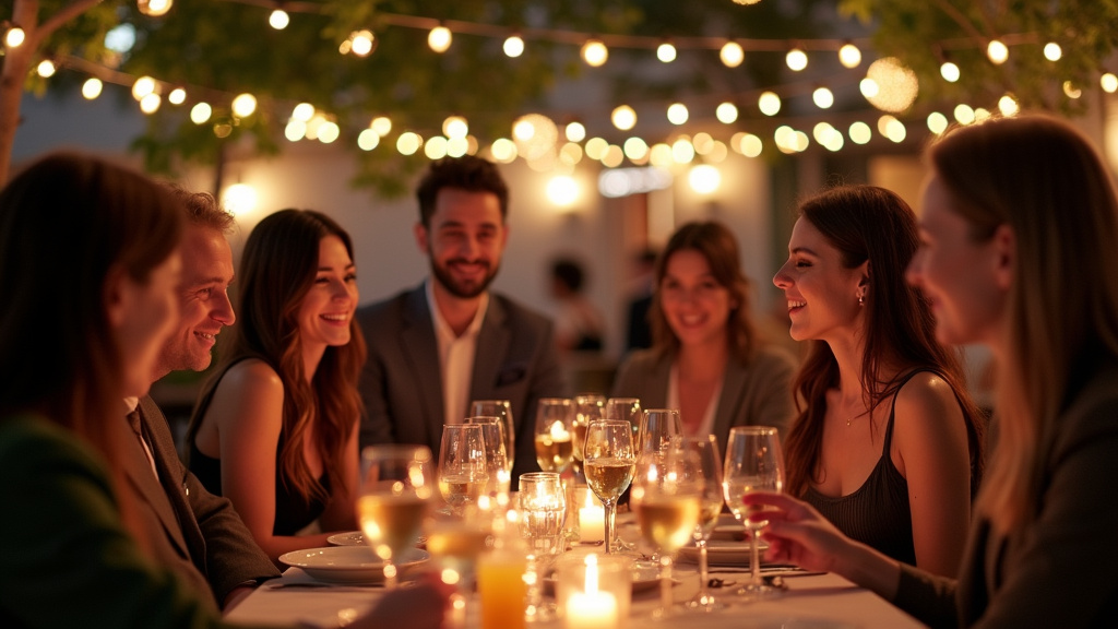 Soirée conviviale organisée par La LanGouste à BreTelles à Avignon, avec des participants joyeux et engagés dans des discussions