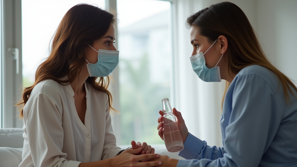 Personne utilisant un préservatif dans un contexte de rencontre physique, en pleine discussion avec un partenaire