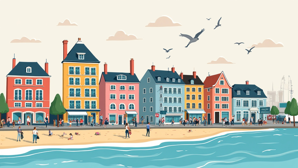 Carte stylisée des lieux LGBTQ+ friendly de Le Havre