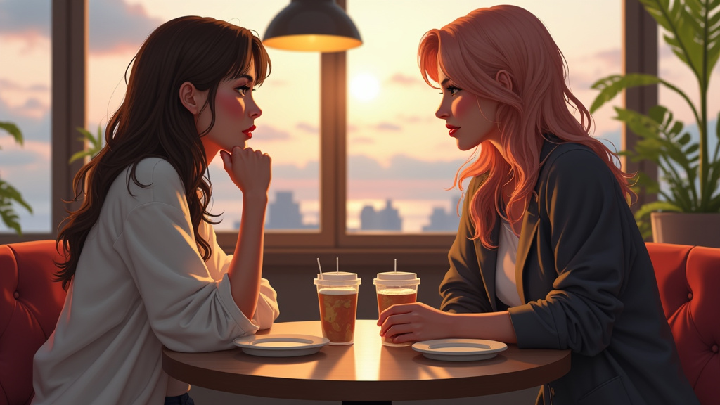 Personnes transgenres en discussion dans un café à Lorient, 2025