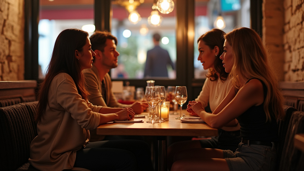 Réunion informelle de personnes transgenres dans un café du 5ème arrondissement de Marseille