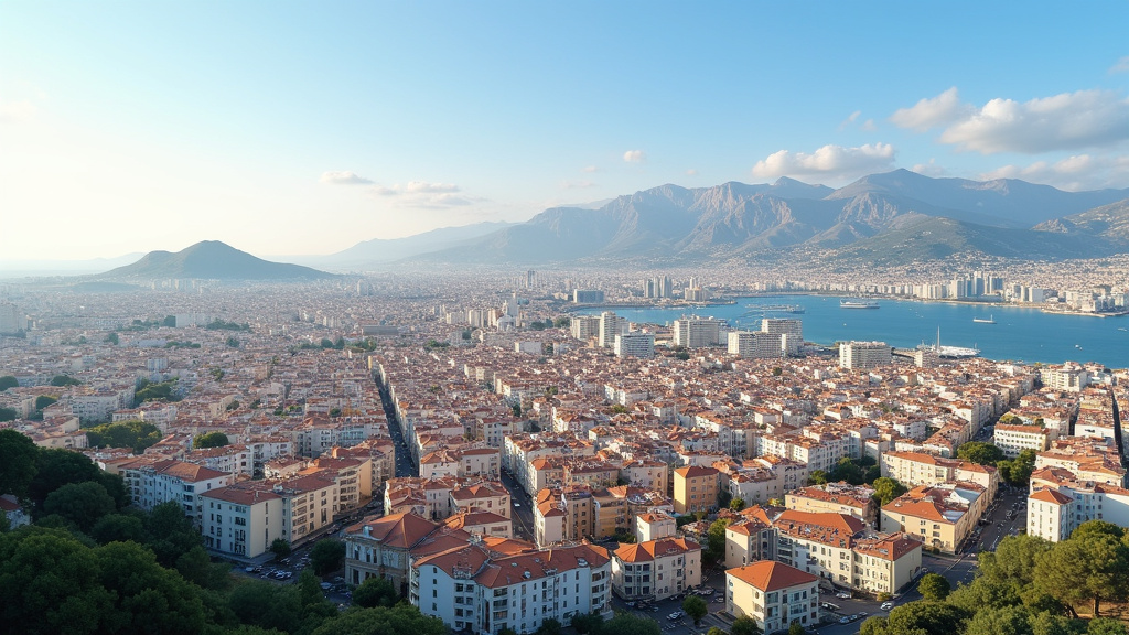 Vue aérienne du 7ème arrondissement de Marseille, quartier résidentiel et calme