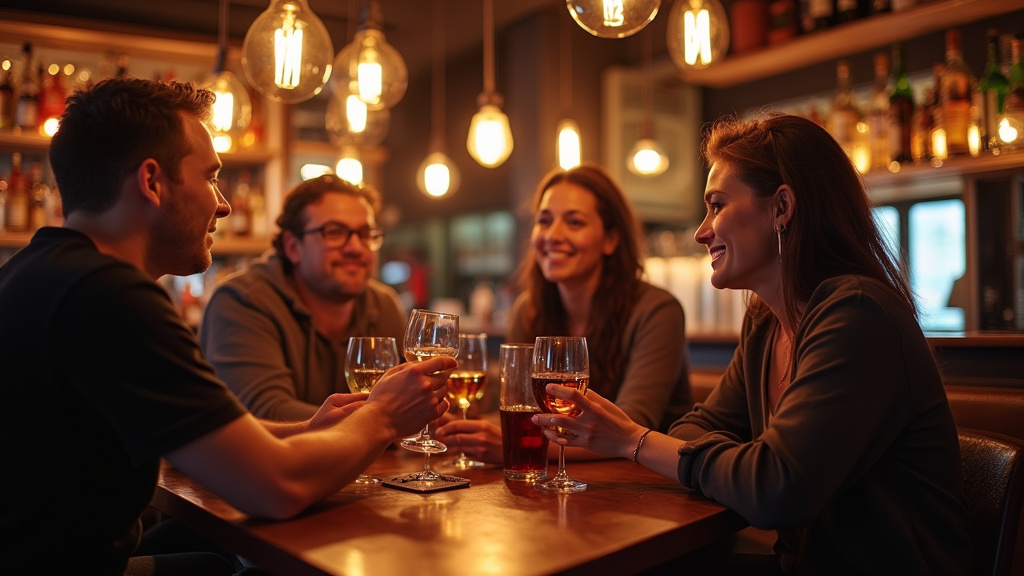 Ambiance chaleureuse et conviviale dans un bar LGBTQIA+ à Metz, Moselle
