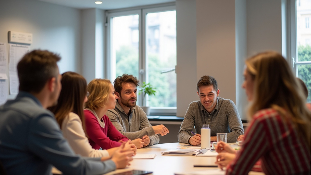 Réunion d’entraide et de discussion dans un local de l’association Couleurs Gaies à Metz, Moselle