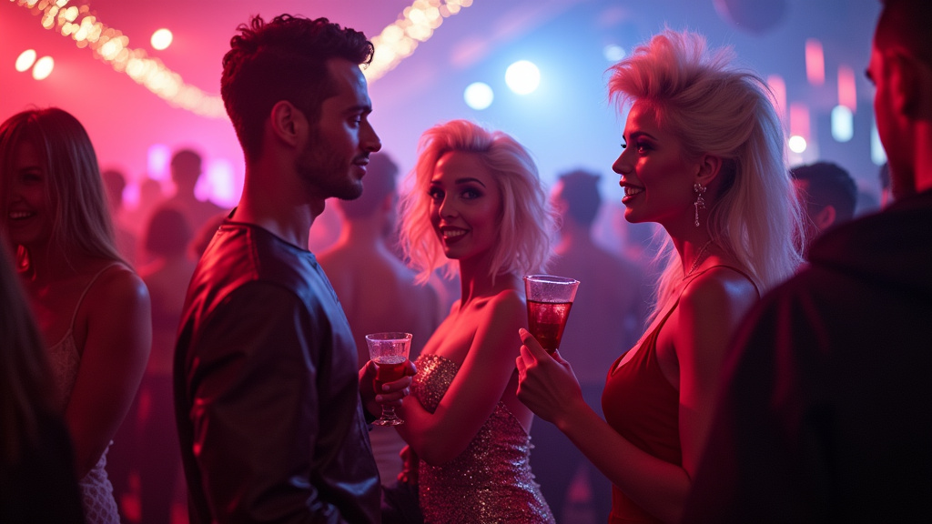 Soirée La Chose à Paris, ambiance festive, drags, transgenres, public diversifié, éclairage coloré