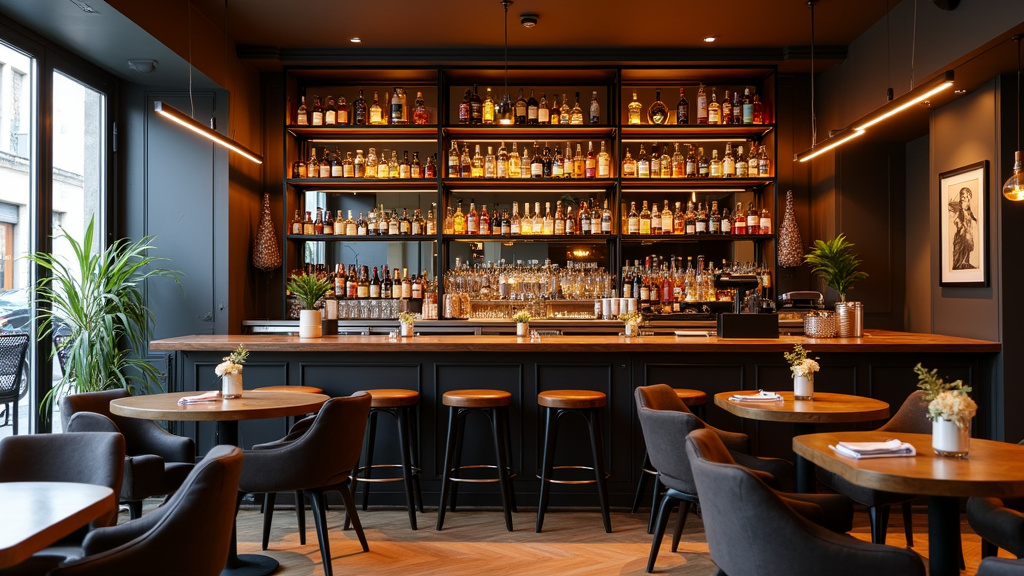 Intérieur du bar du Nord à Paris, avec clients à l’aise, décors modernes et ambiance chaleureuse