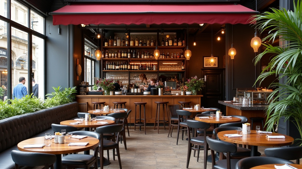 Petit bistrot chaleureux dans le 1er arrondissement, clientèle diverse, ambiance détendue