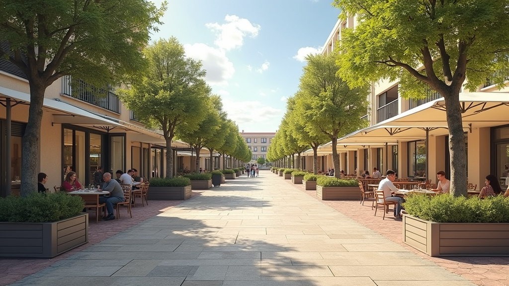 Place Arago à Perpignan, lieu de rencontre convivial
