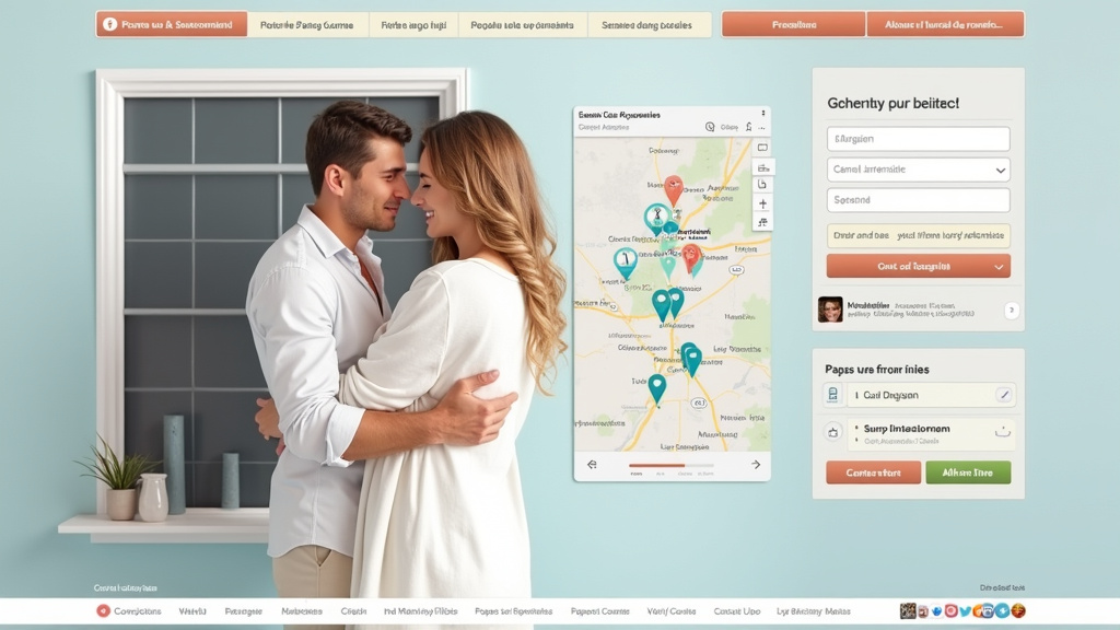 Interface d’un site de rencontre trans, affichant des profils locaux à Royan