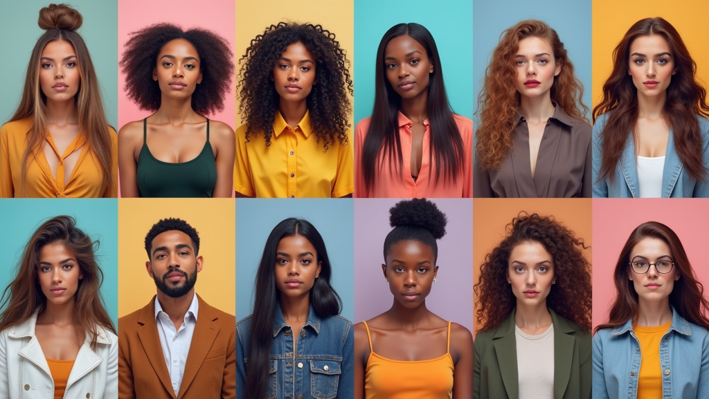 Mosaïque de profils réels de personnes trans à Villeurbanne, montrant des personnes de différents âges, origines et styles de vie