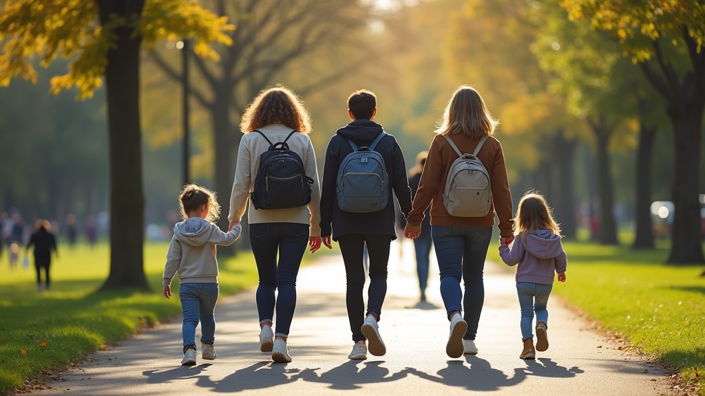 Personnes trans marchant ensemble dans un parc à Lyon en 2025