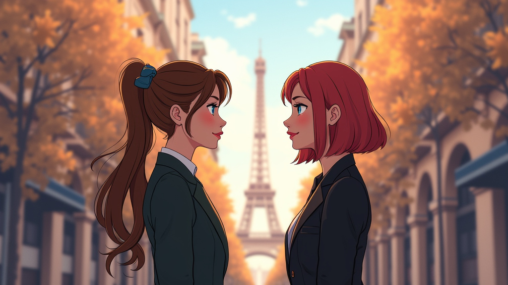 Personnes transgenres discutant dans un cadre parisien animé