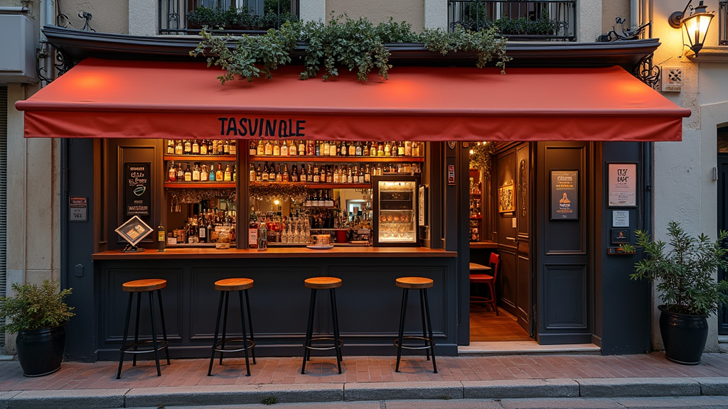 Bar LGBTQIA+ animé dans un quartier de Marseille, avec affiches inclusives et clientèle diversifiée