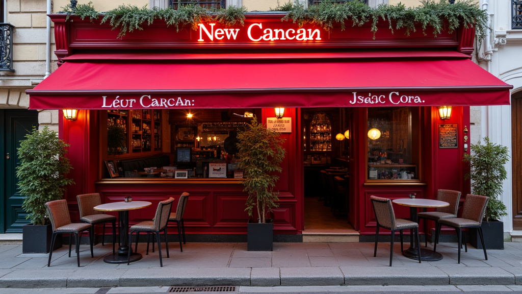 Exterieur du bar New Cancan, ancienne boîte gay de Marseille, située dans le 2ème arrondissement