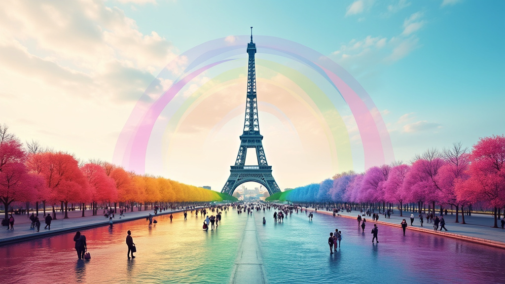 Affiche de TransPolyDays 2025 à Paris, avec des participants aux couleurs arc-en-ciel